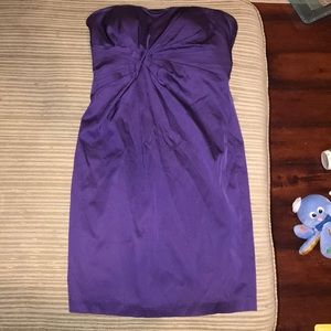 Maggy London Strapless Stretch Satin Dress